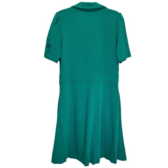 Boden Green (“Bear Grass”) Nicolette Ponte Short Dress - Size 10, Career Wear - Picture 3 of 11